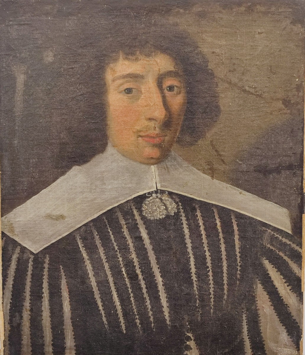 Portrait. École Française du 17 ème siècle.-photo-1