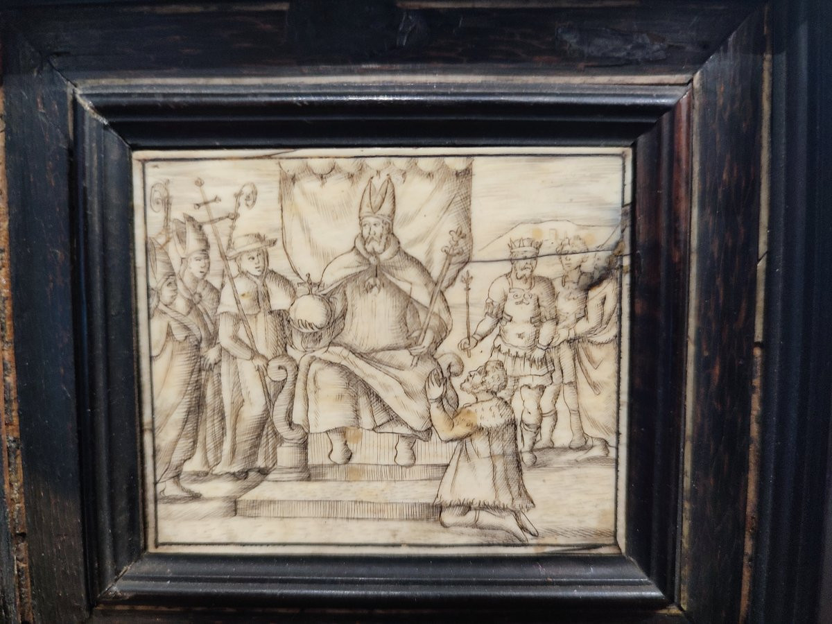 Emperor Charlemagne. 17th Century Miniature.-photo-2