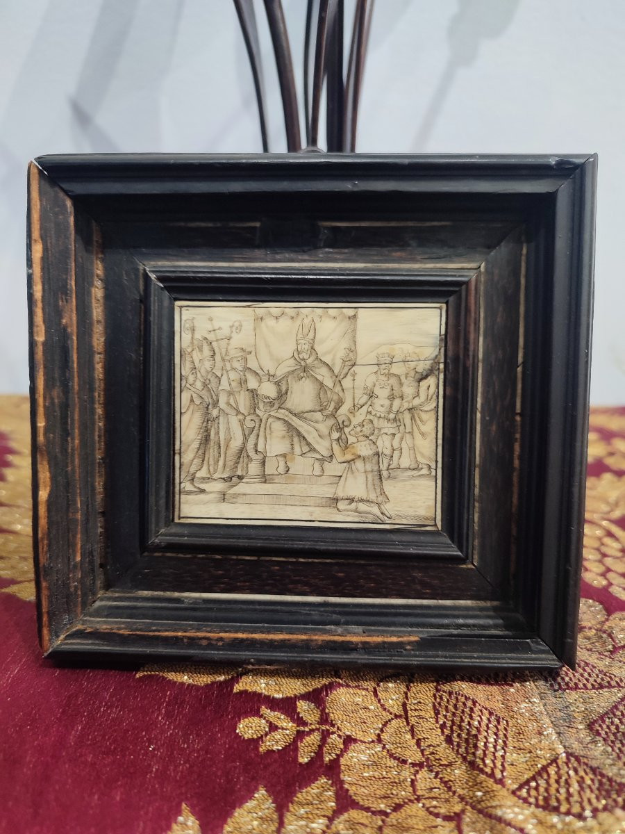 Emperor Charlemagne. 17th Century Miniature.-photo-3