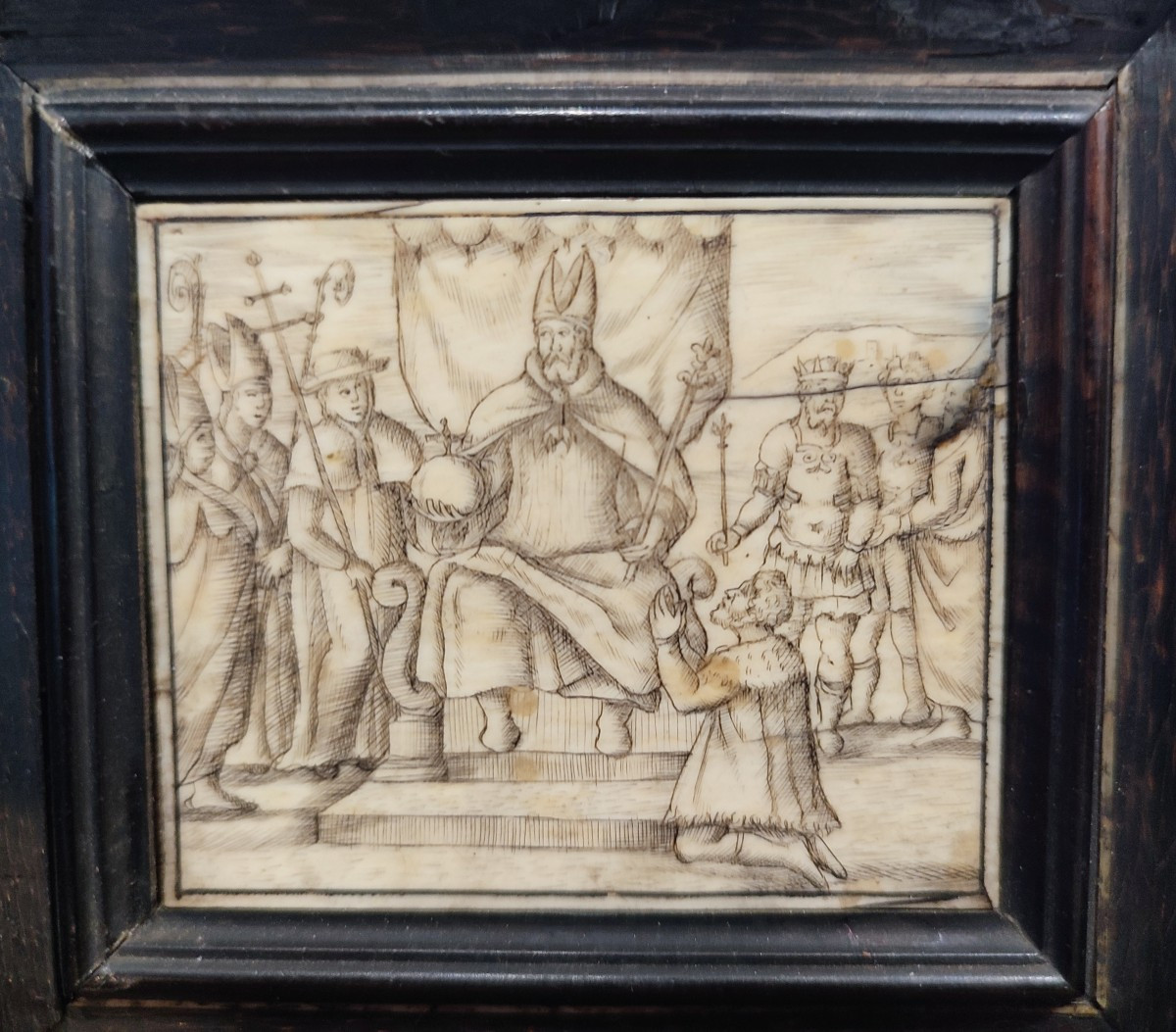 Emperor Charlemagne. 17th Century Miniature.