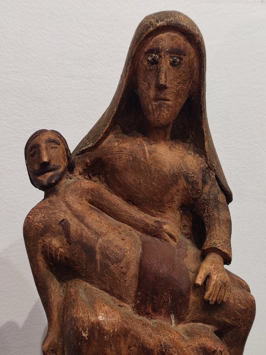 A Pietà. Folk Art. 19th-century Brittany -photo-4