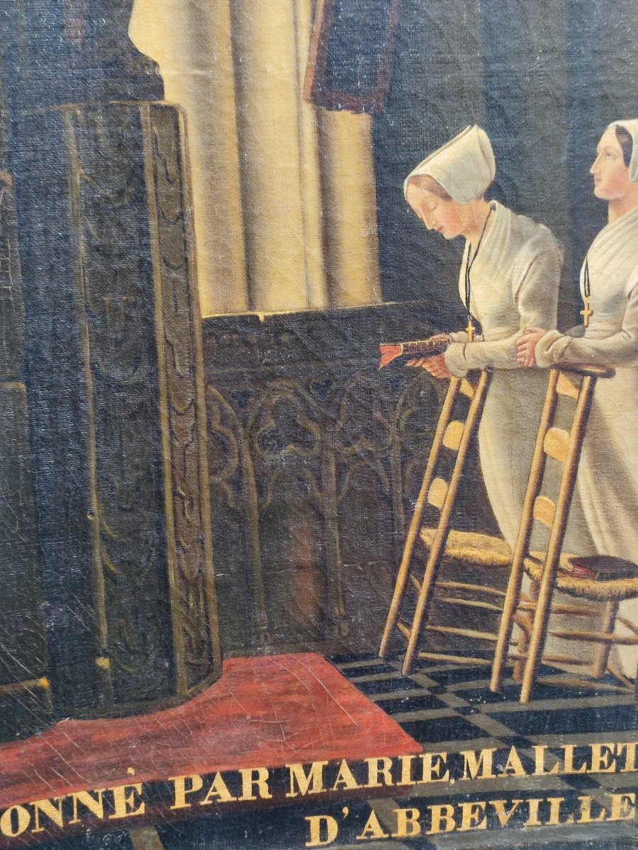 Scène religieuse.  Don à Abbeville en 1845.-photo-1