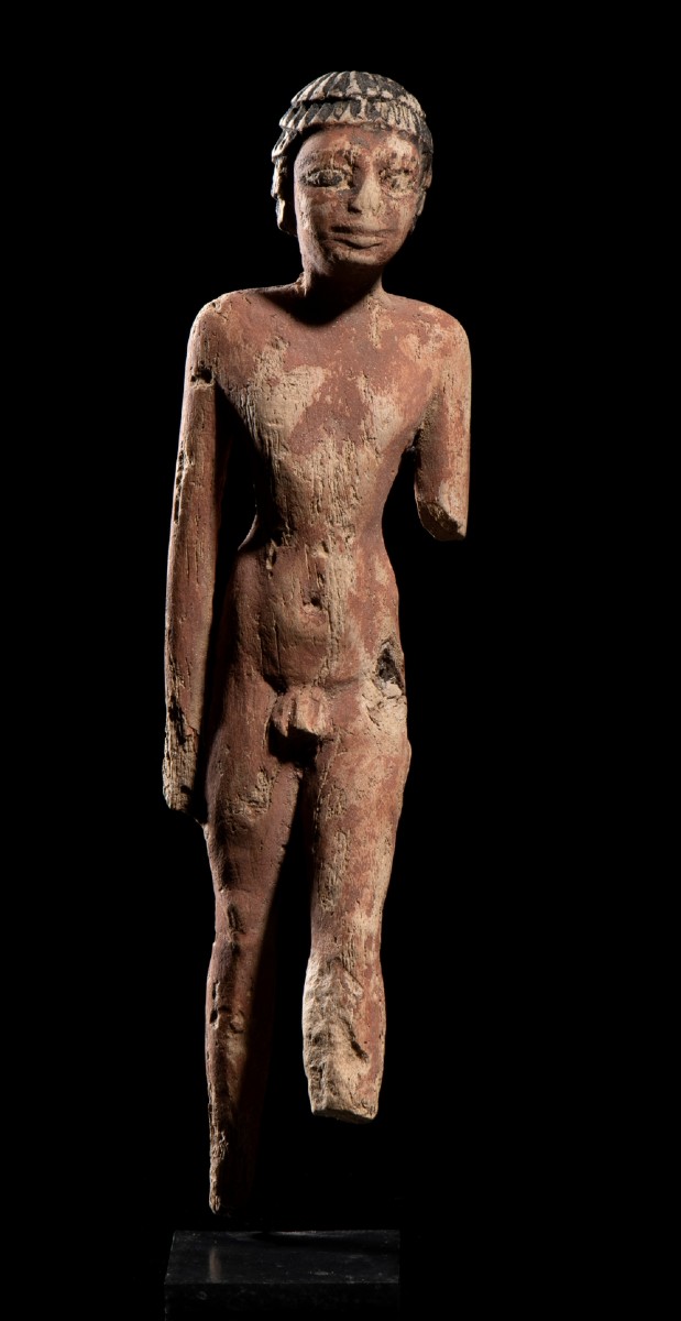 Personnage masculin de barque funéraire. Egypte Ancien Empire.-photo-8