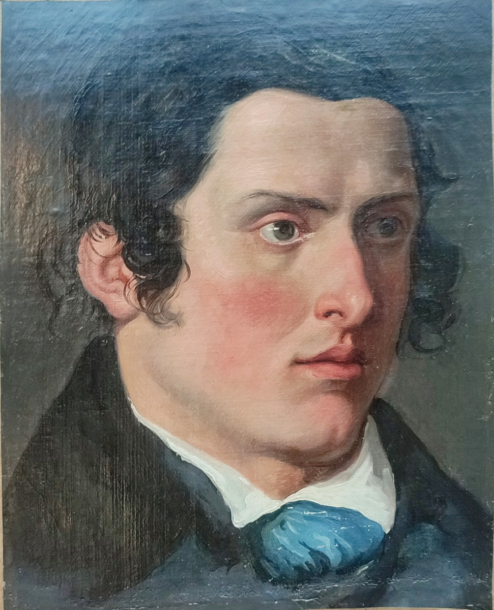 Portrait Of A Young Man. German Romantic School