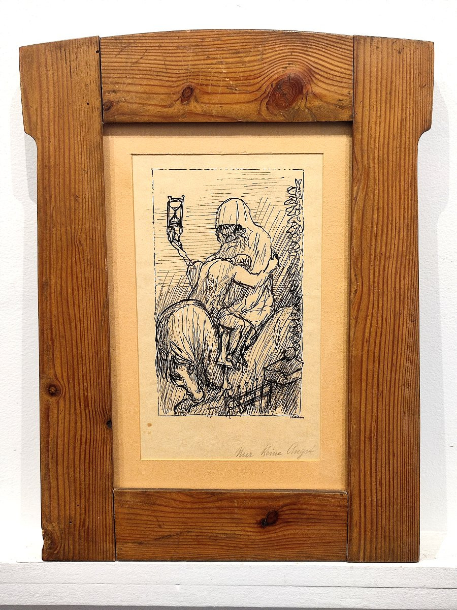 Alfred Kubin. Dessin à l'encre-photo-2