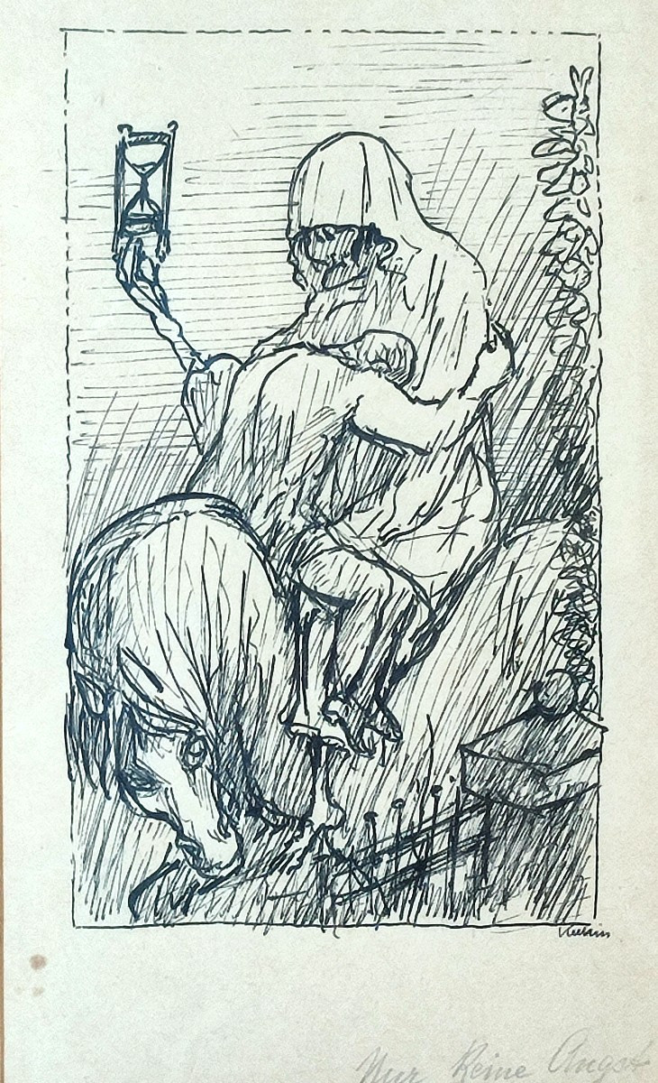 Alfred Kubin. Dessin à l'encre