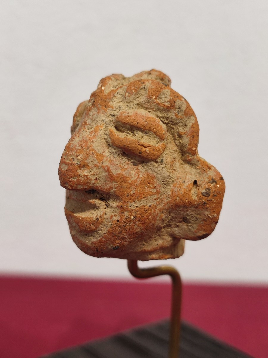 Male Head. Syro-hittite Culture. 15th Century Bc-photo-3