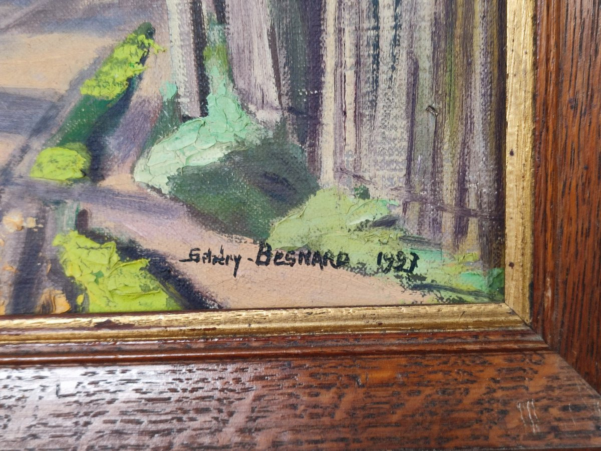 Arthur Senery  Besnard . Chemin au poteau électrique.1927-photo-3