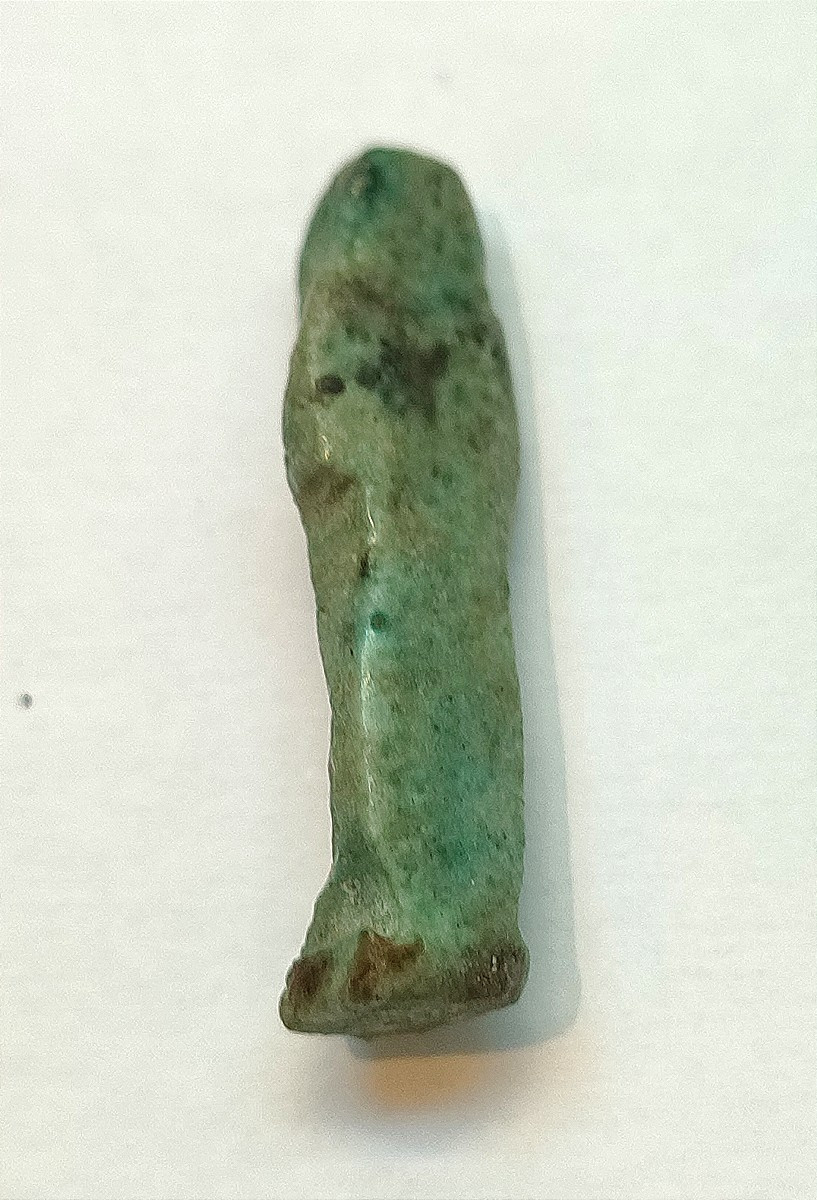 Small Ushabti Amulet For Bandages. Late Period Egypt.-photo-3