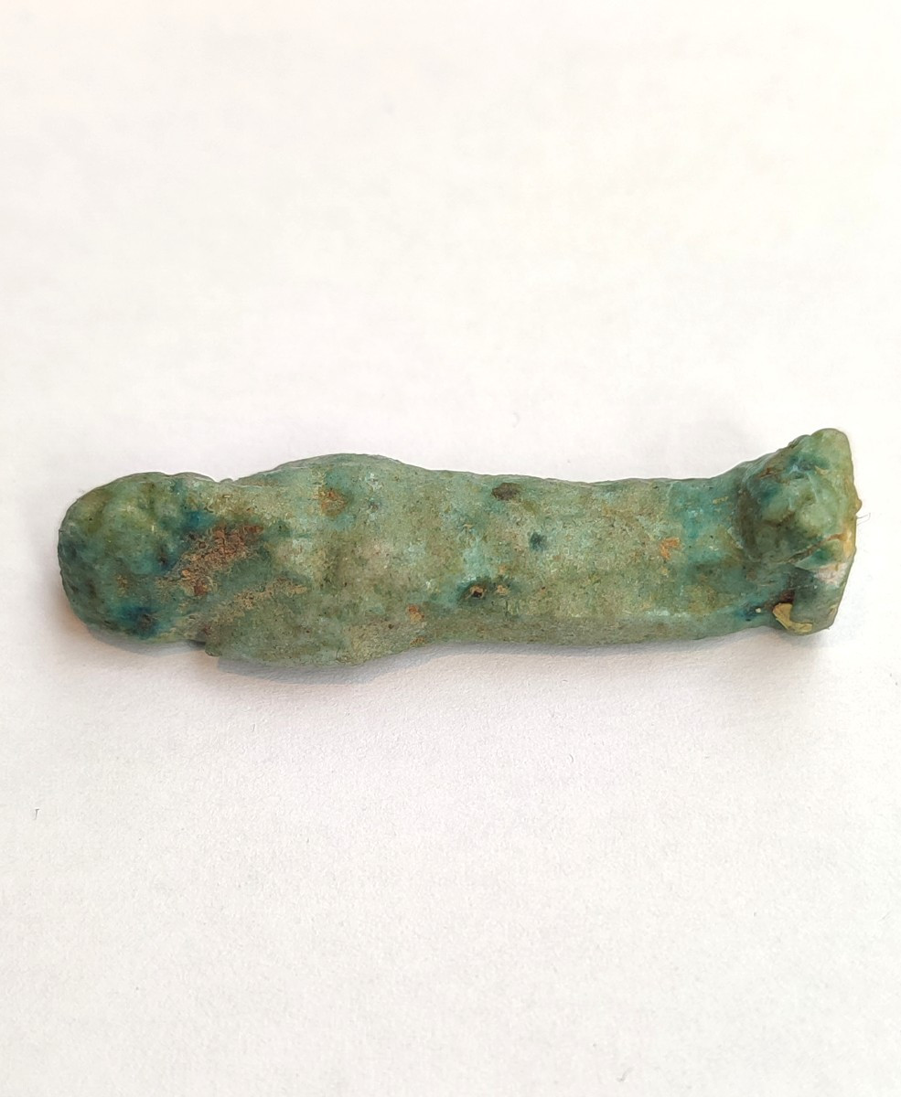Small Ushabti Amulet For Bandages. Late Period Egypt.-photo-2