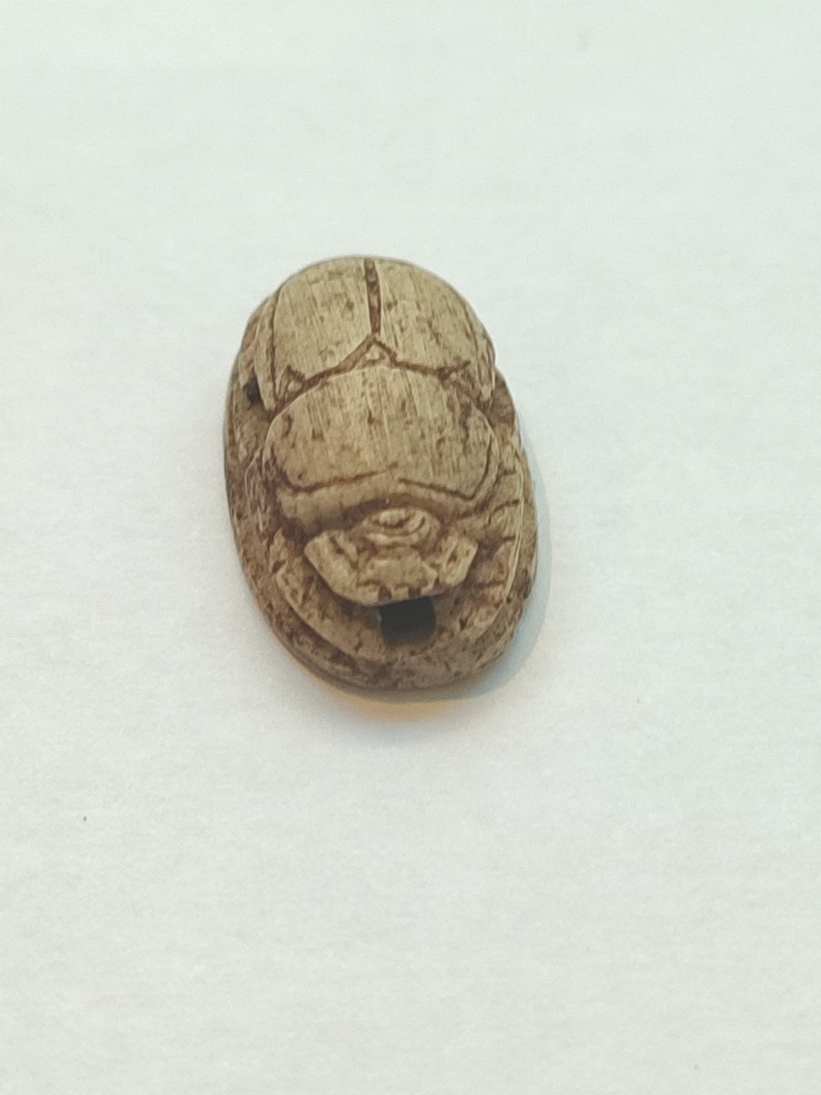 Scarabée en stéatite. Egypte de la basse époque -photo-1