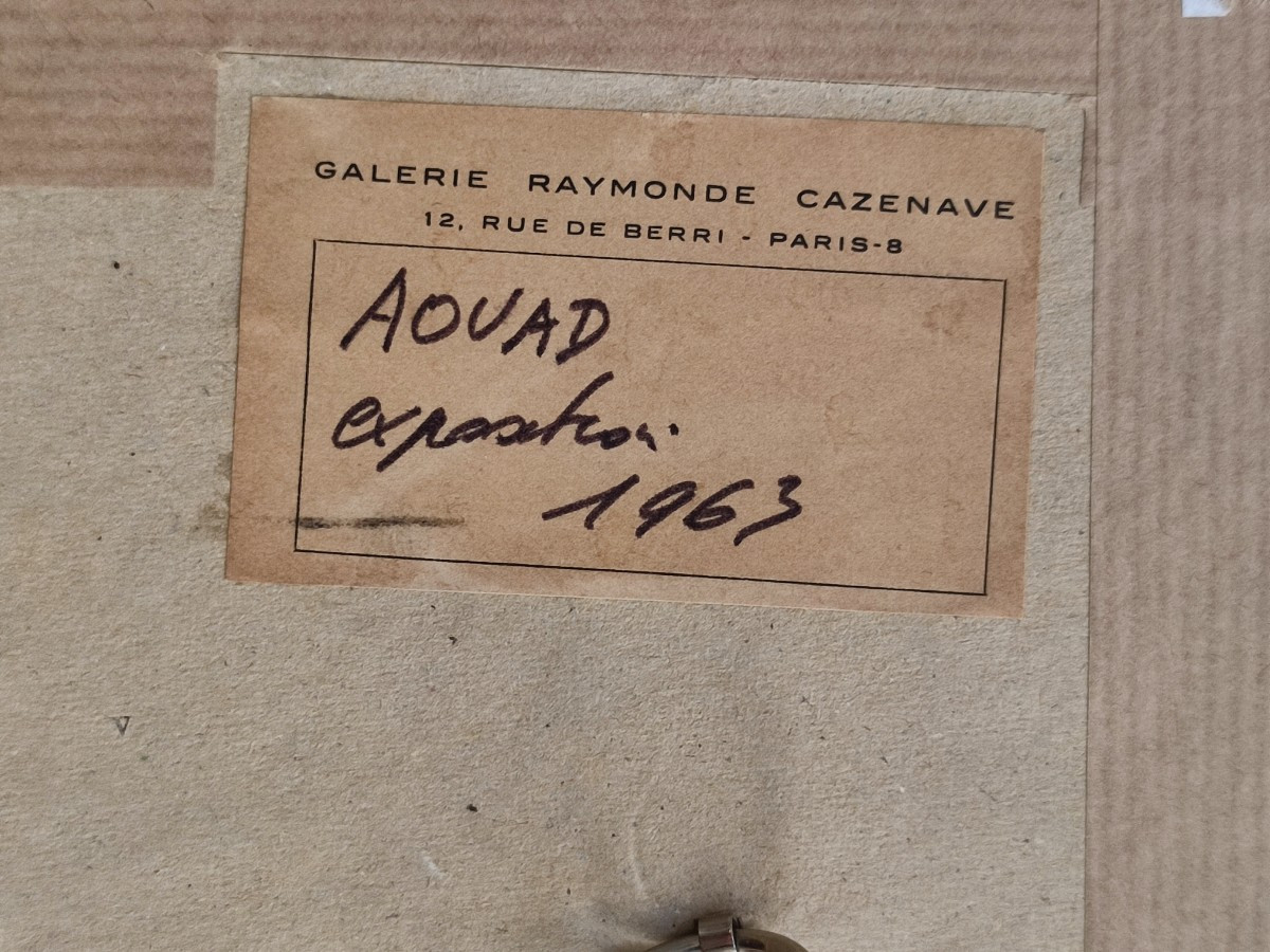 Farid Aouad. Le métro à Paris en 1963. Pastel-photo-3