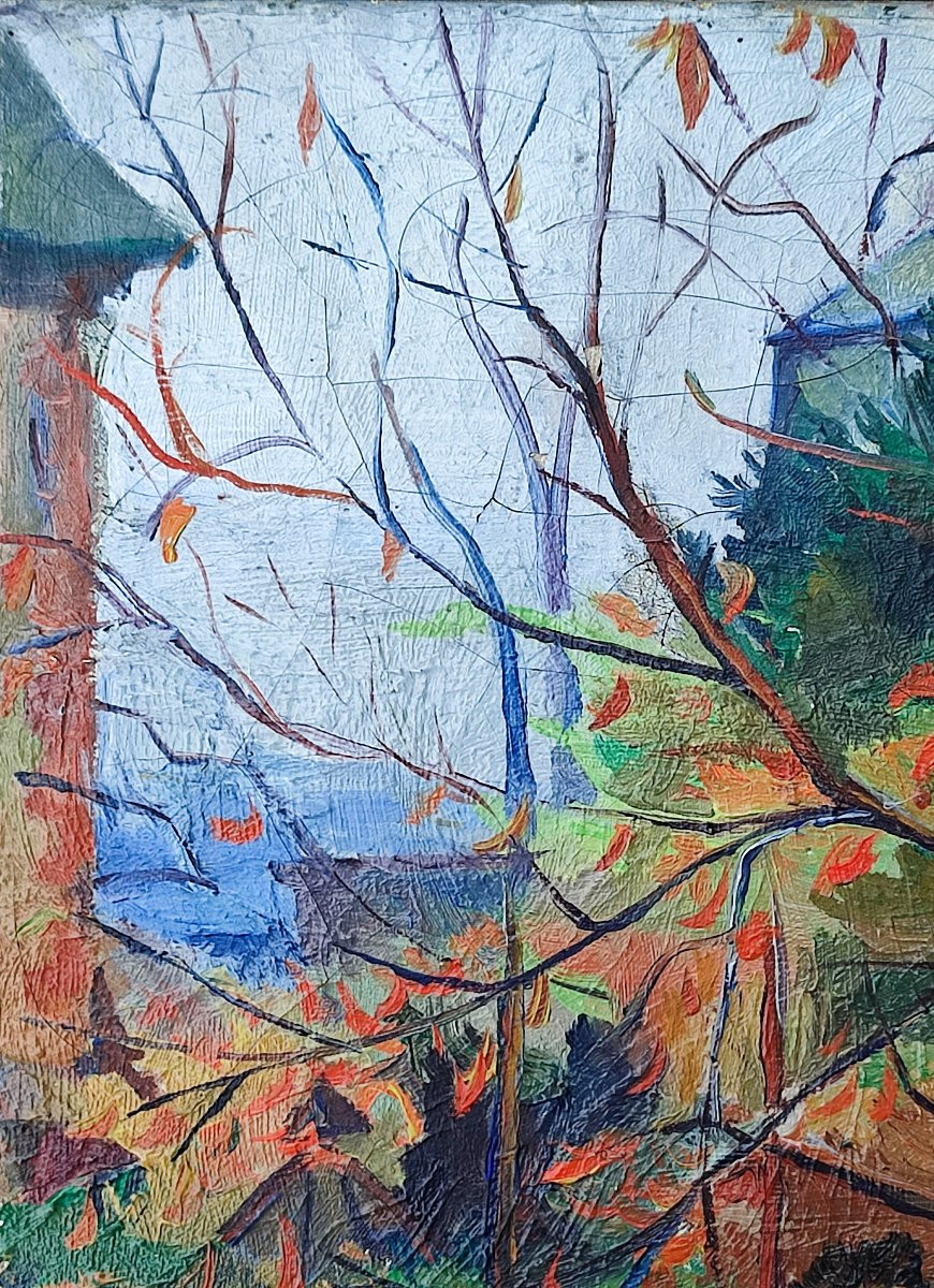 Paysage. École de Rouen vers 1910-photo-2