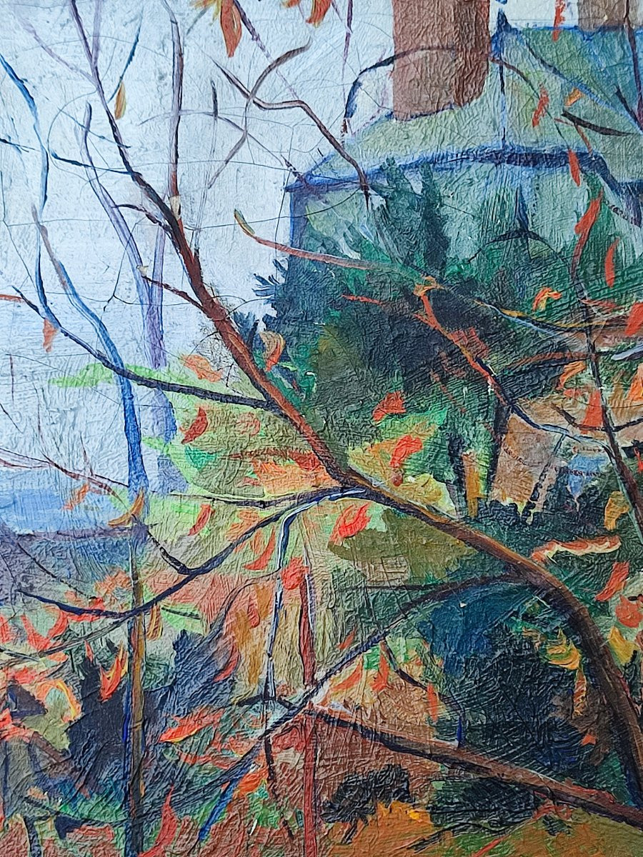 Paysage. École de Rouen vers 1910-photo-3