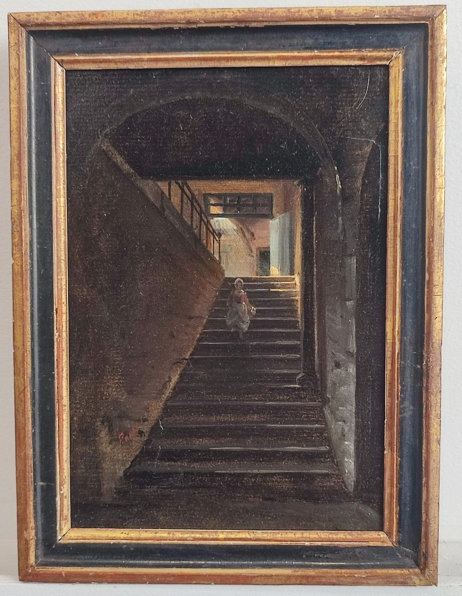 The Staircase. Oil On Paper. 1797.