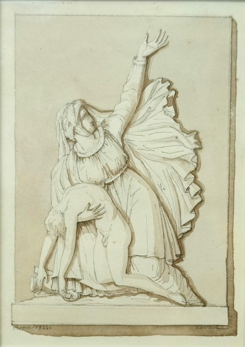 Charles François Nanteuil. Bas-relief In Rome, 1833