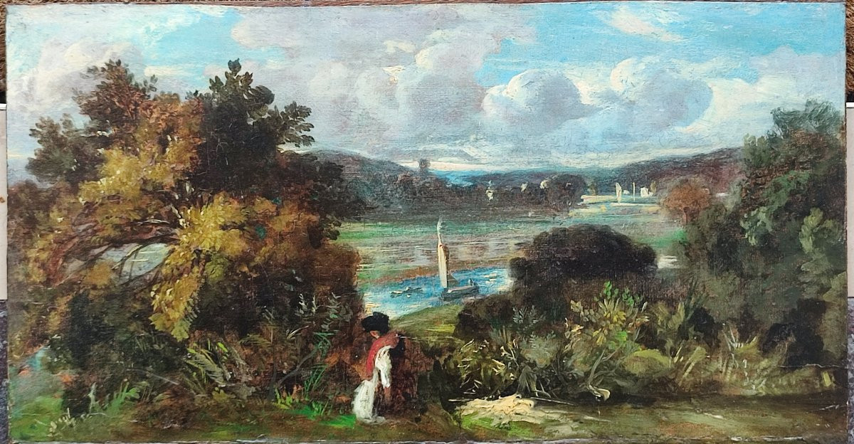 Animated Landscape. English School Circa 1840.-photo-4