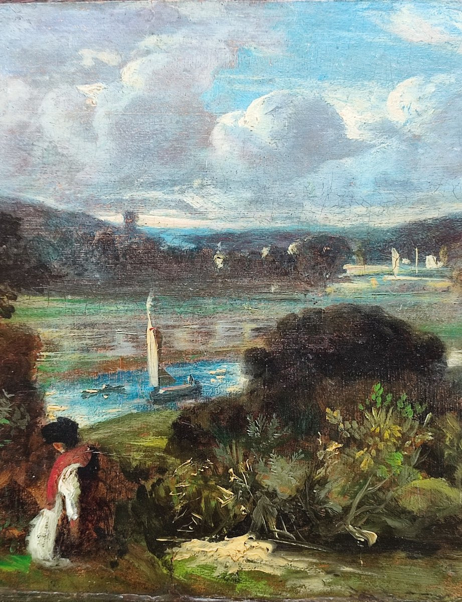 Animated Landscape. English School Circa 1840.-photo-2