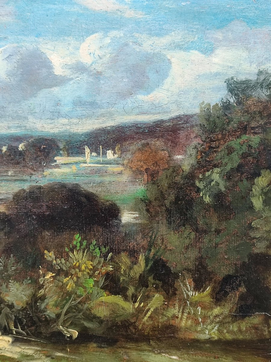 Animated Landscape. English School Circa 1840.-photo-3