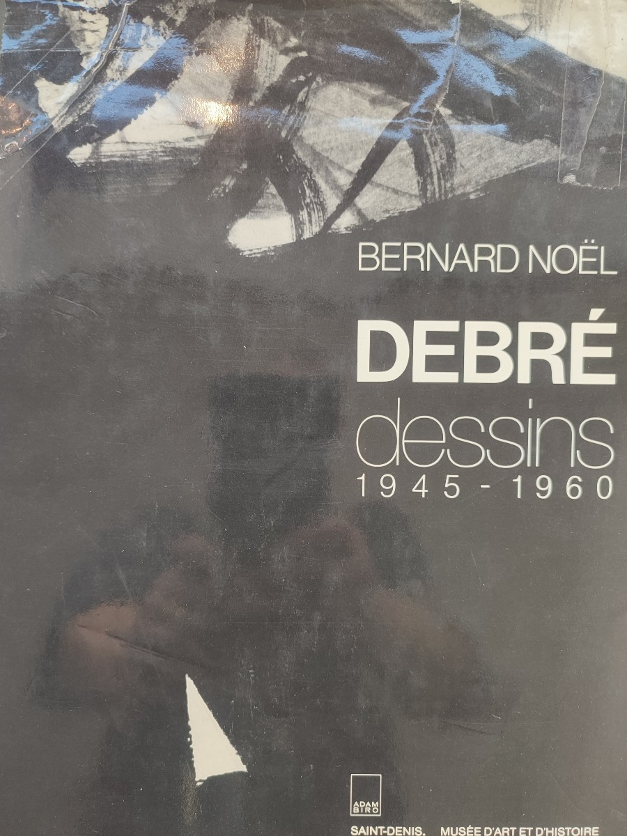 Olivier Debré. Signe personnage dédicacé sur un catalogue au photographe Didier Gicquel. 1996-photo-4