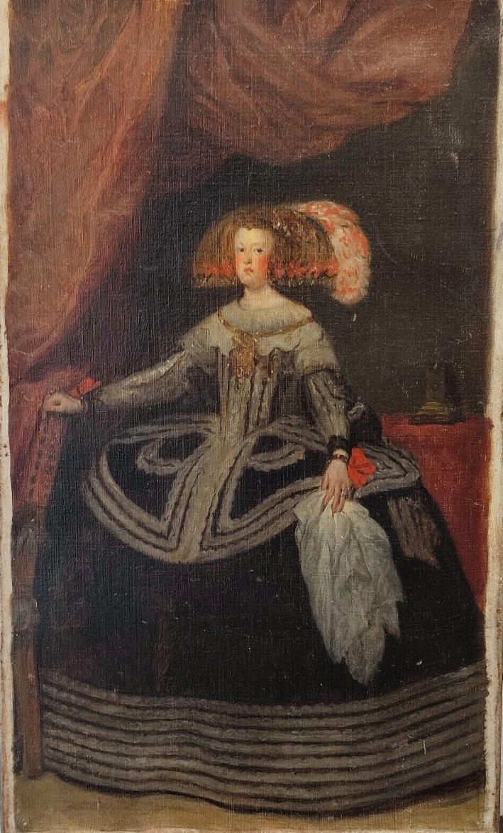 La Reine Mariane d'Autriche . Ecole Romantique, vers 1860.