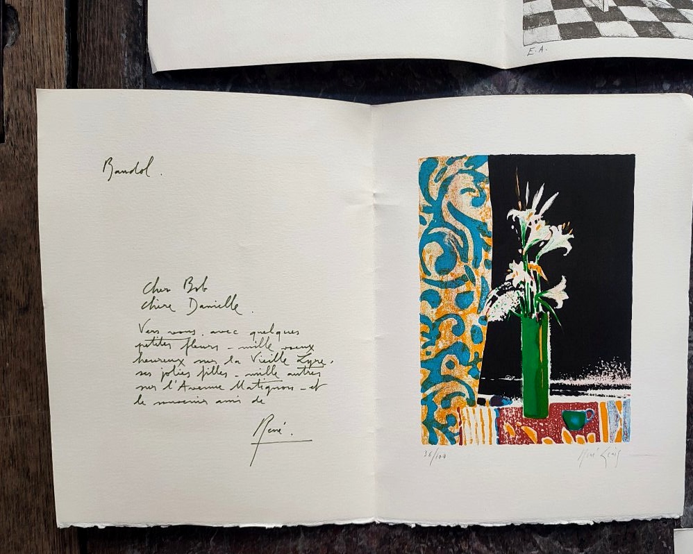 Cartons d'invitations lithographies.-photo-2