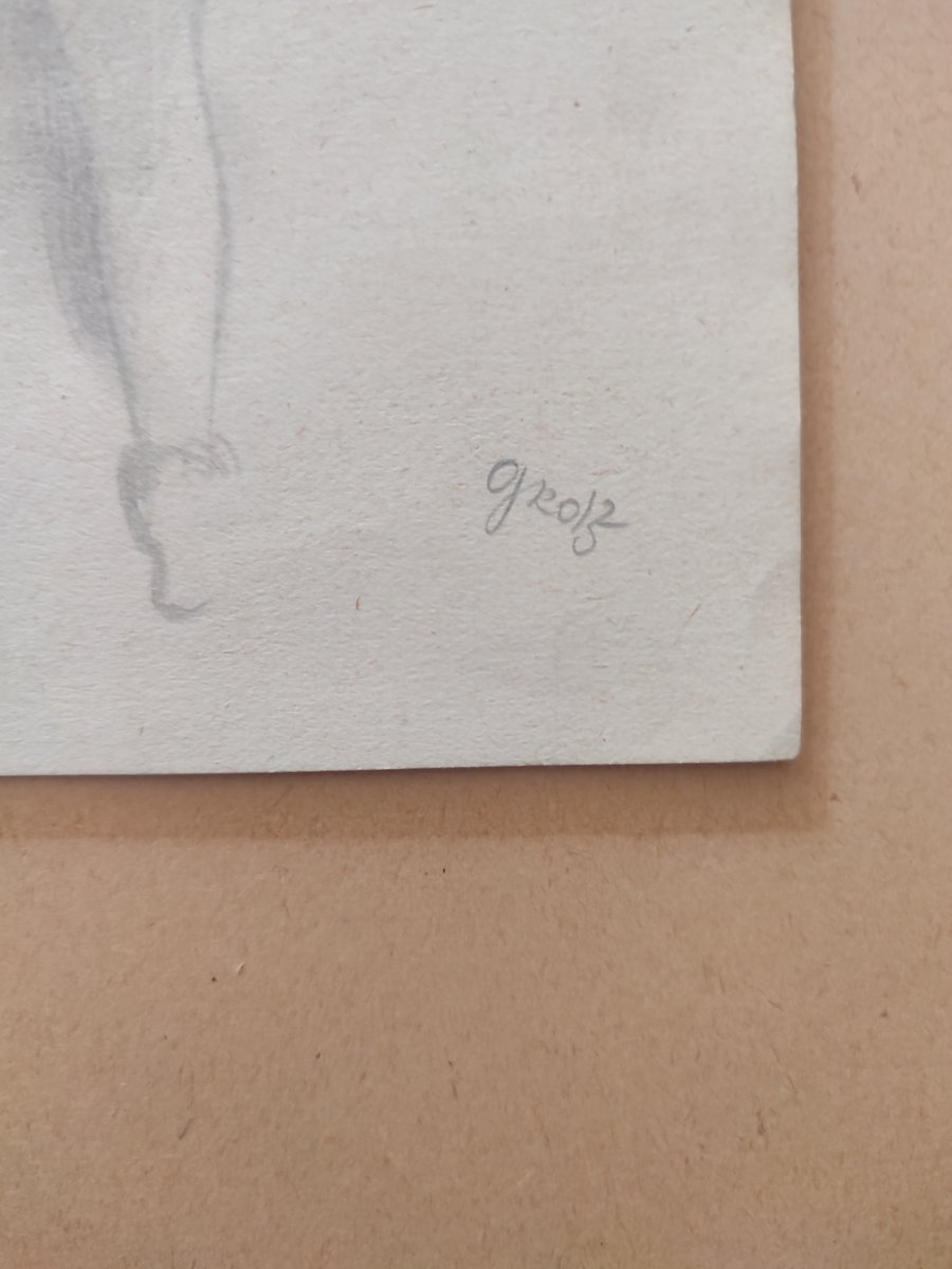 George Grosz,"a Berlin Woman", 1925. Drawing.-photo-4