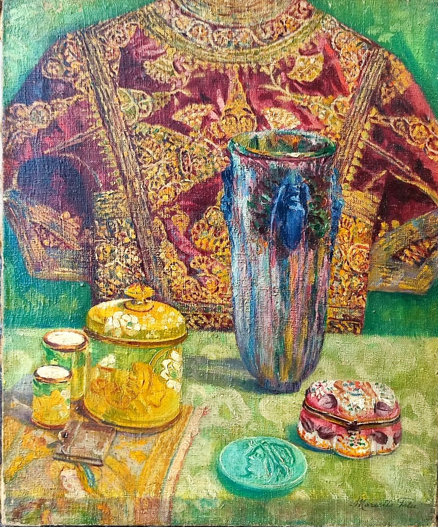 Composition chatoyante. Marcelle Fetu vers 1920