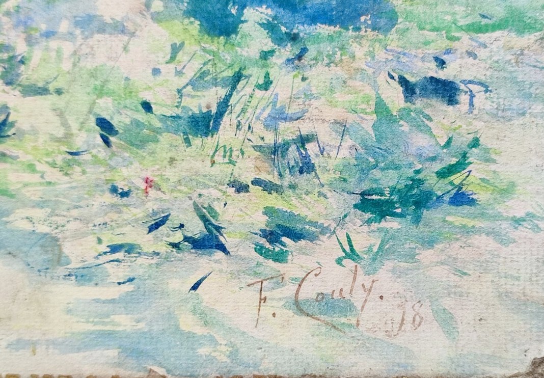 Fernand Couly. Landscape In Blue Light -photo-4