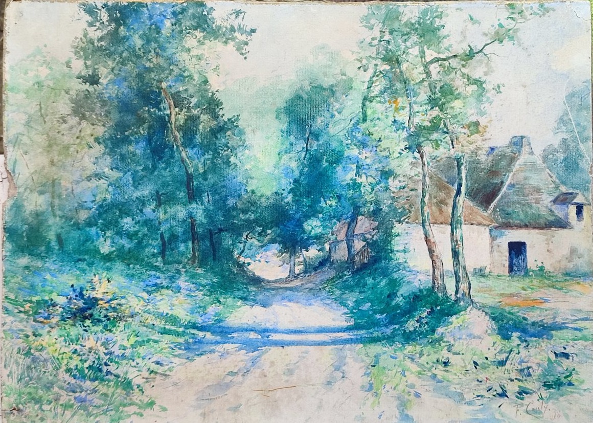 Fernand Couly. Landscape In Blue Light 