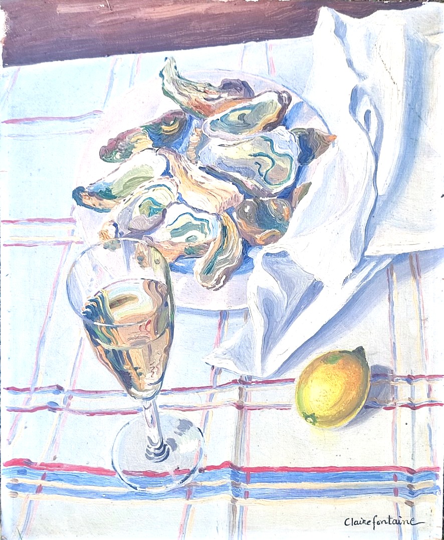 Nature morte aux huîtres.  Circa 1930