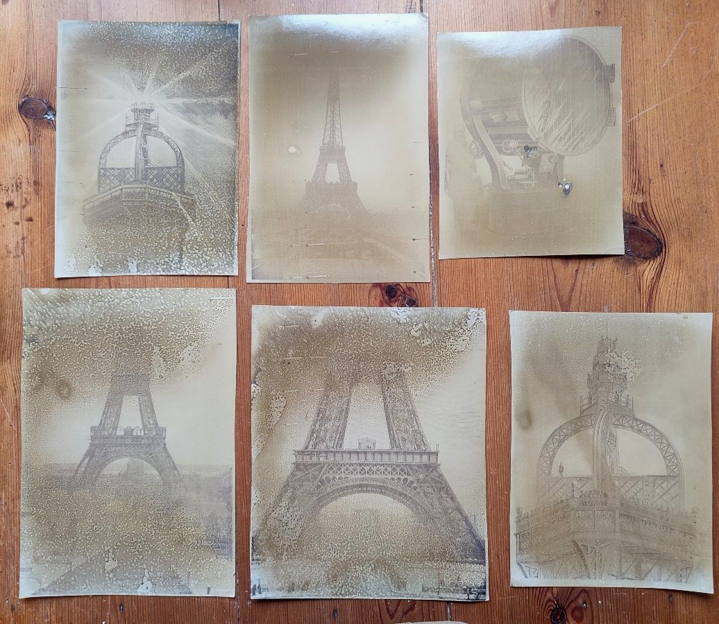 La Tour Eiffel. Photos, tirages d'époque 
