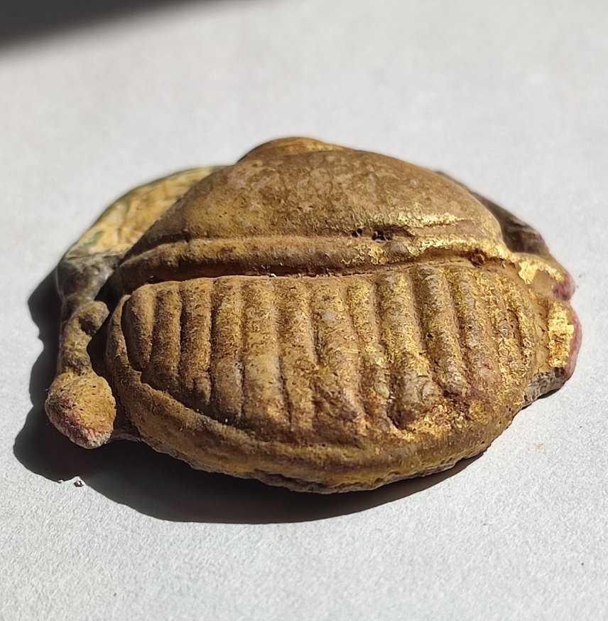 Egypte. Scarabée, amulette 1 er millénaire avt J.C-photo-4
