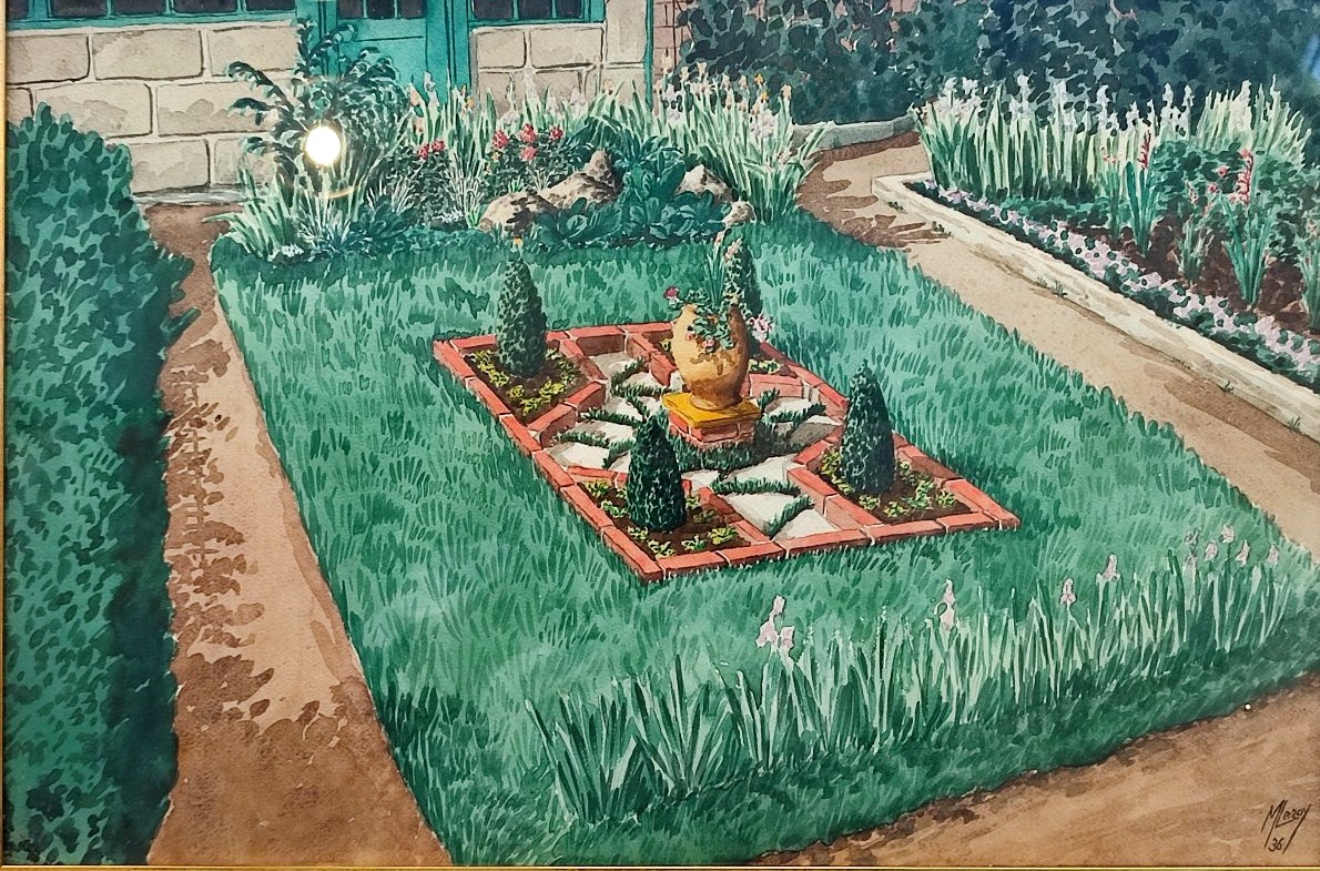 Maurice Leroy. A Corner Of The Garden 