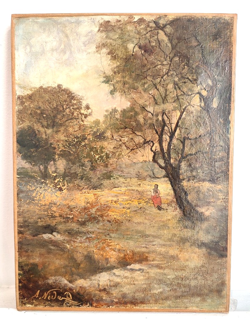 Paysanne dans une clairière -photo-1