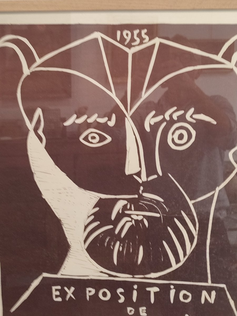 Pablo Picasso. The Faun. A Rare And  Original Linocut By The Artist, 1955.-photo-3