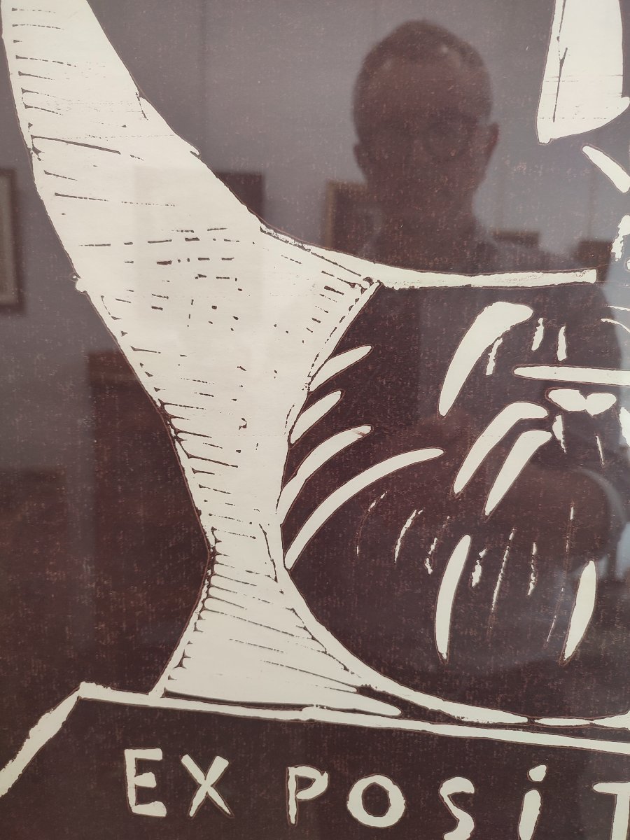 Pablo Picasso. The Faun. A Rare And  Original Linocut By The Artist, 1955.-photo-4