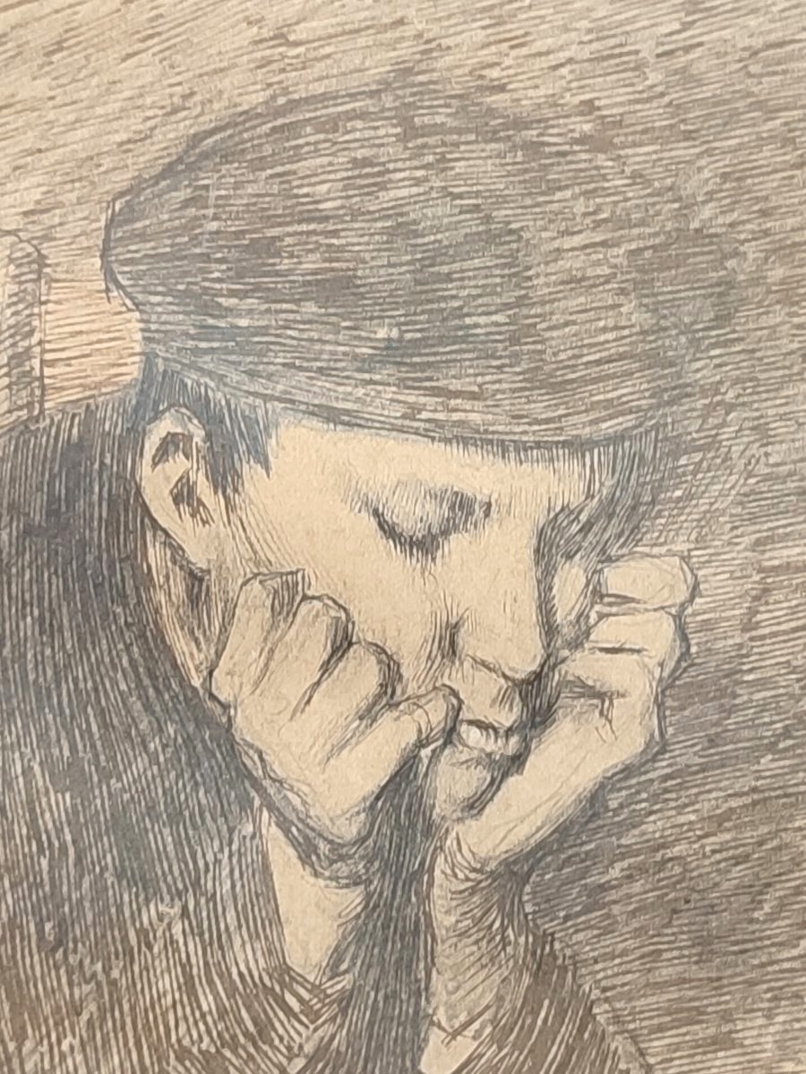 Henri Le Sidaner . Le jeune homme pensif. -photo-2