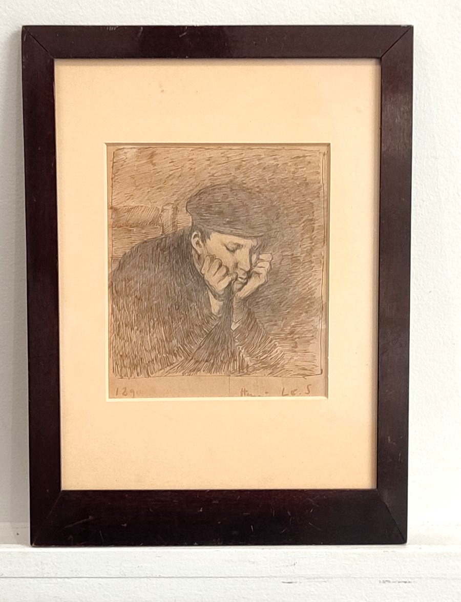 Henri Le Sidaner . Le jeune homme pensif. -photo-4