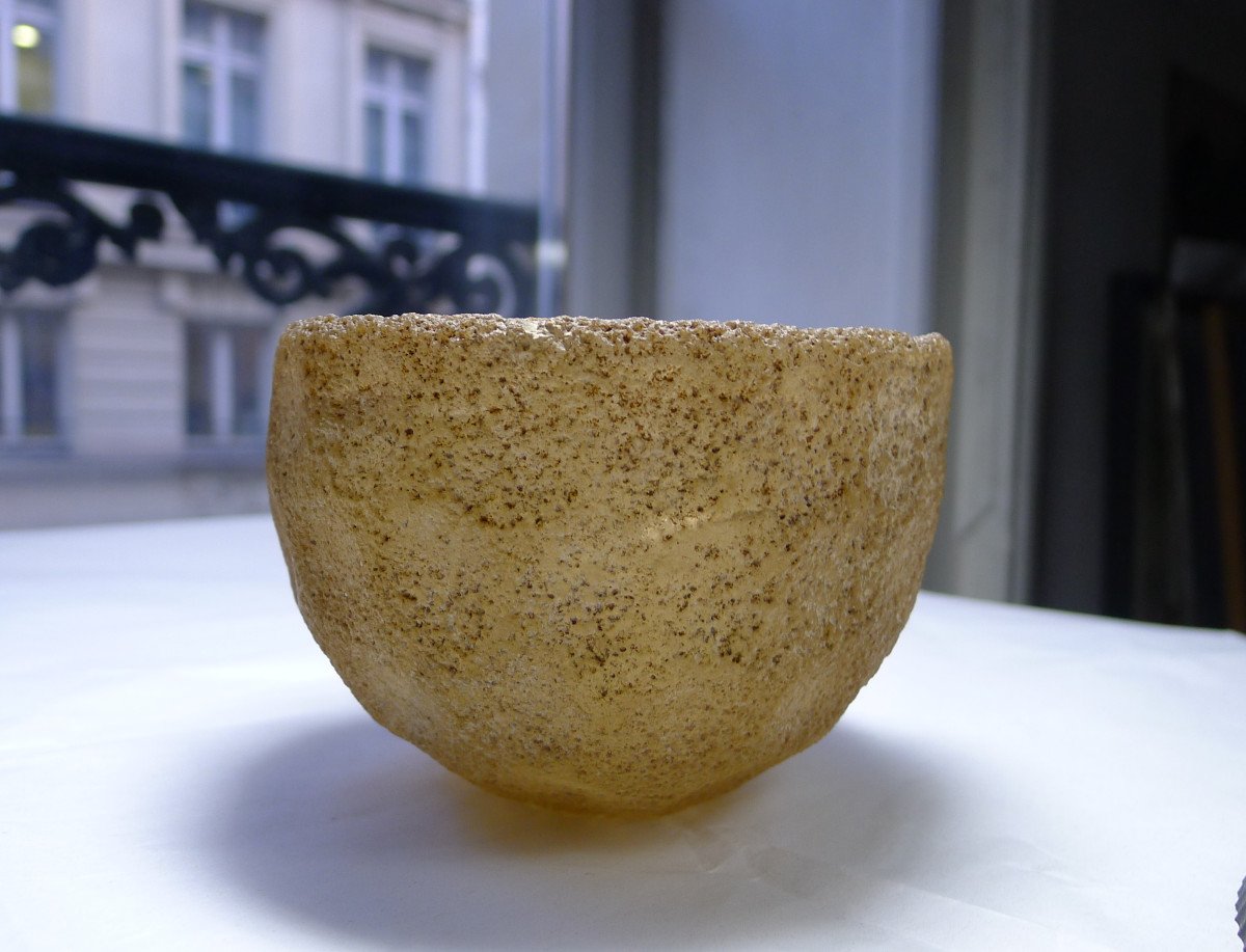 Sassanid Glass Bowl Molded In Honeycombs From The 7th Century.-photo-4