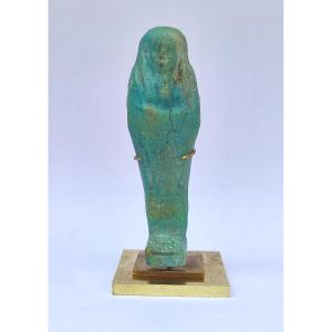 Oushebti en fritte. Egypte basse Époque.