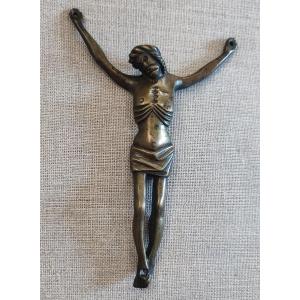 Small Bronze Christ. 15th Century.