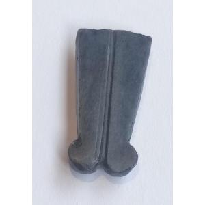 Amulette d'une double plume d'autruche. Egypte de la Basse Époque 