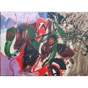 Pierre Fulcrand. Technique mixte sur papier.