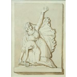 Charles François Nanteuil. Bas-relief In Rome, 1833