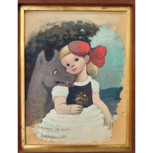 Madeleine Luka. Bad Advice. Painting On Cardboard.