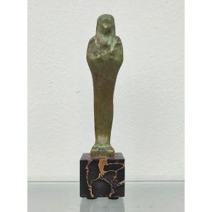 Green Ceramic Oushebti . Egypt, Late Period.