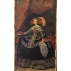 La Reine Mariane d'Autriche . Ecole Romantique, vers 1860.