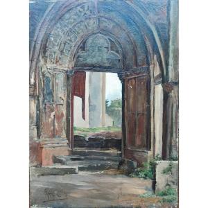 Georges Cain. Church Porch. 19th-century French School 