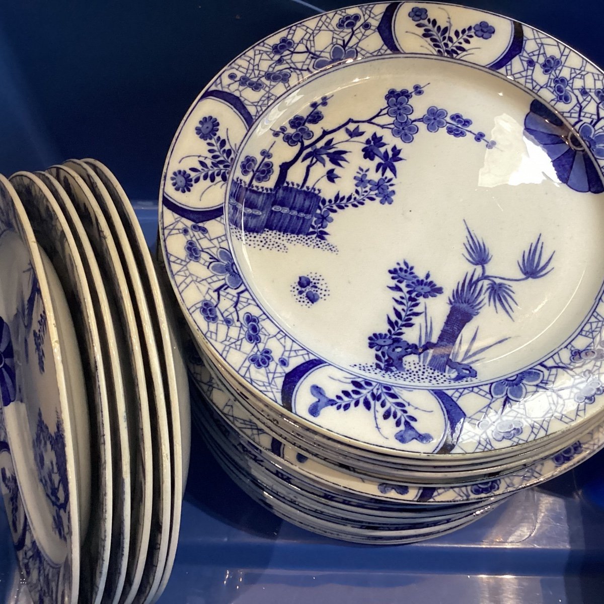 Creil Et Montereau - Important Part Of Earthenware Table Service, Japan Decor-photo-3